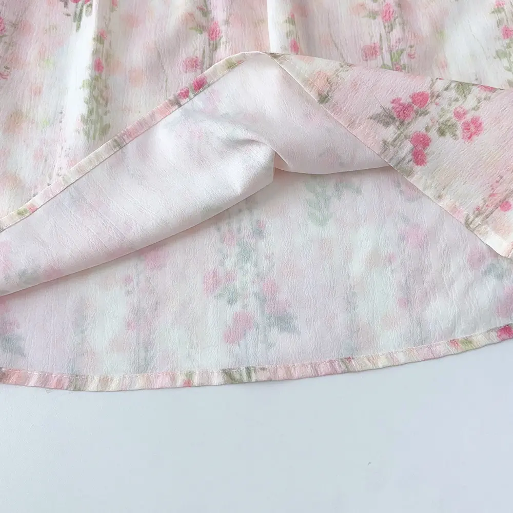 Girls Summer Sweet Cute Flower Print Sleeveless A-line Princess Dress 1 Pc 2-7 Years Children Fashion Casual Clothes