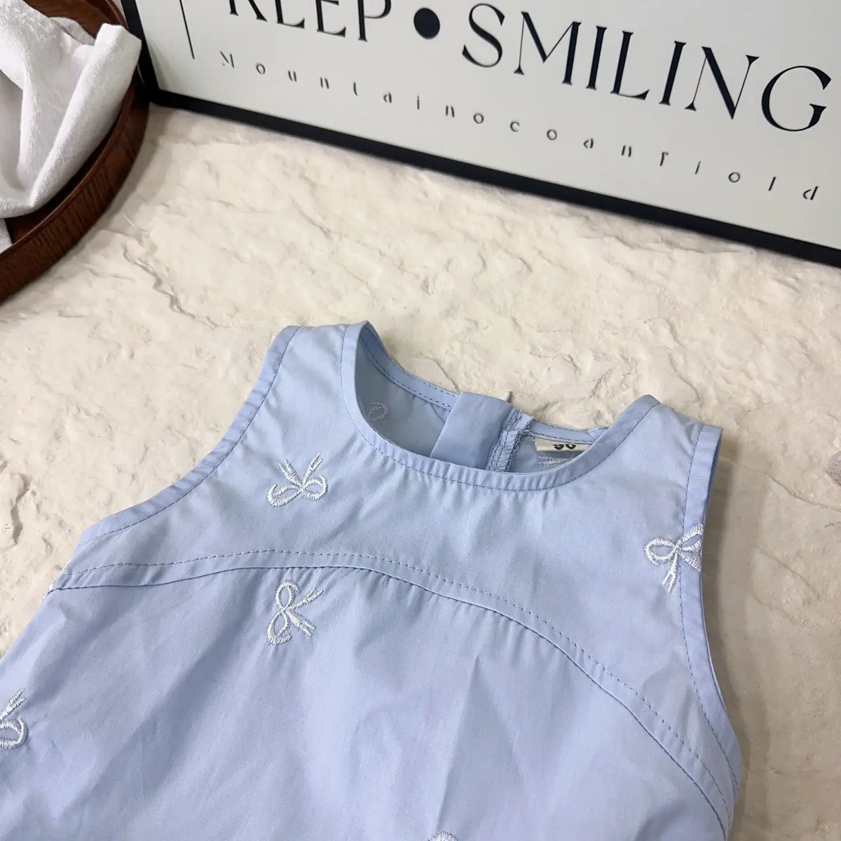 Baby Girls Dress Sleeveless Solid Color Cute Bow Kids Princess Dresses Cotton Children Sundress Summer Birthday Party Clothes