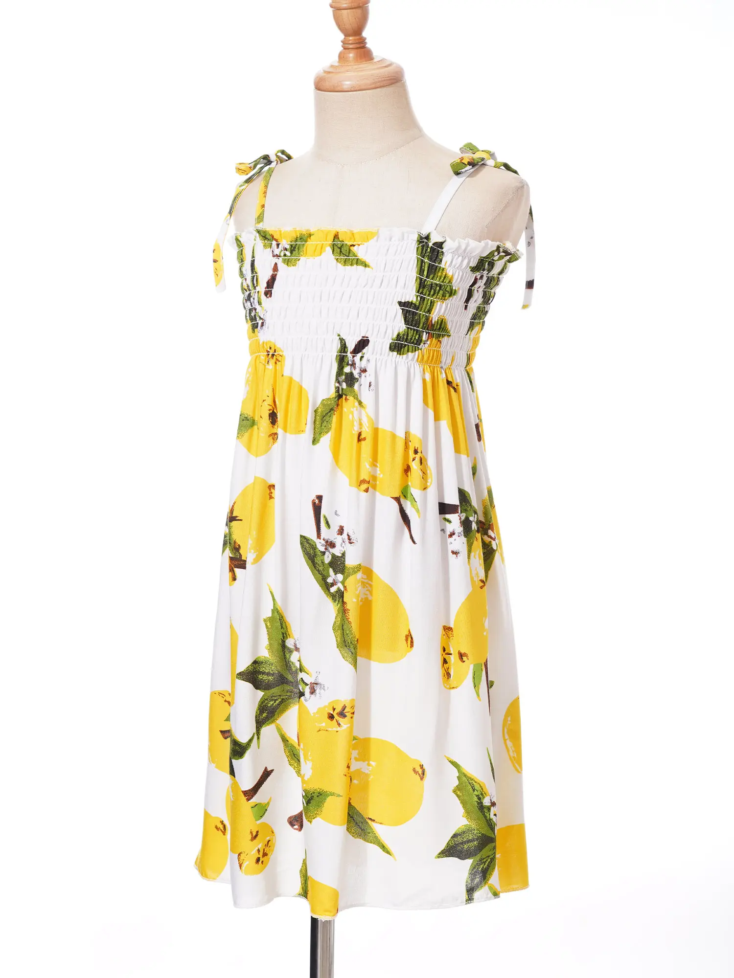 Kids Girls Summer Camisole Sleeveless Dress Fashion Printed Elastic Waist Casual Spaghetti Strap Sun Dresses for Beach Party