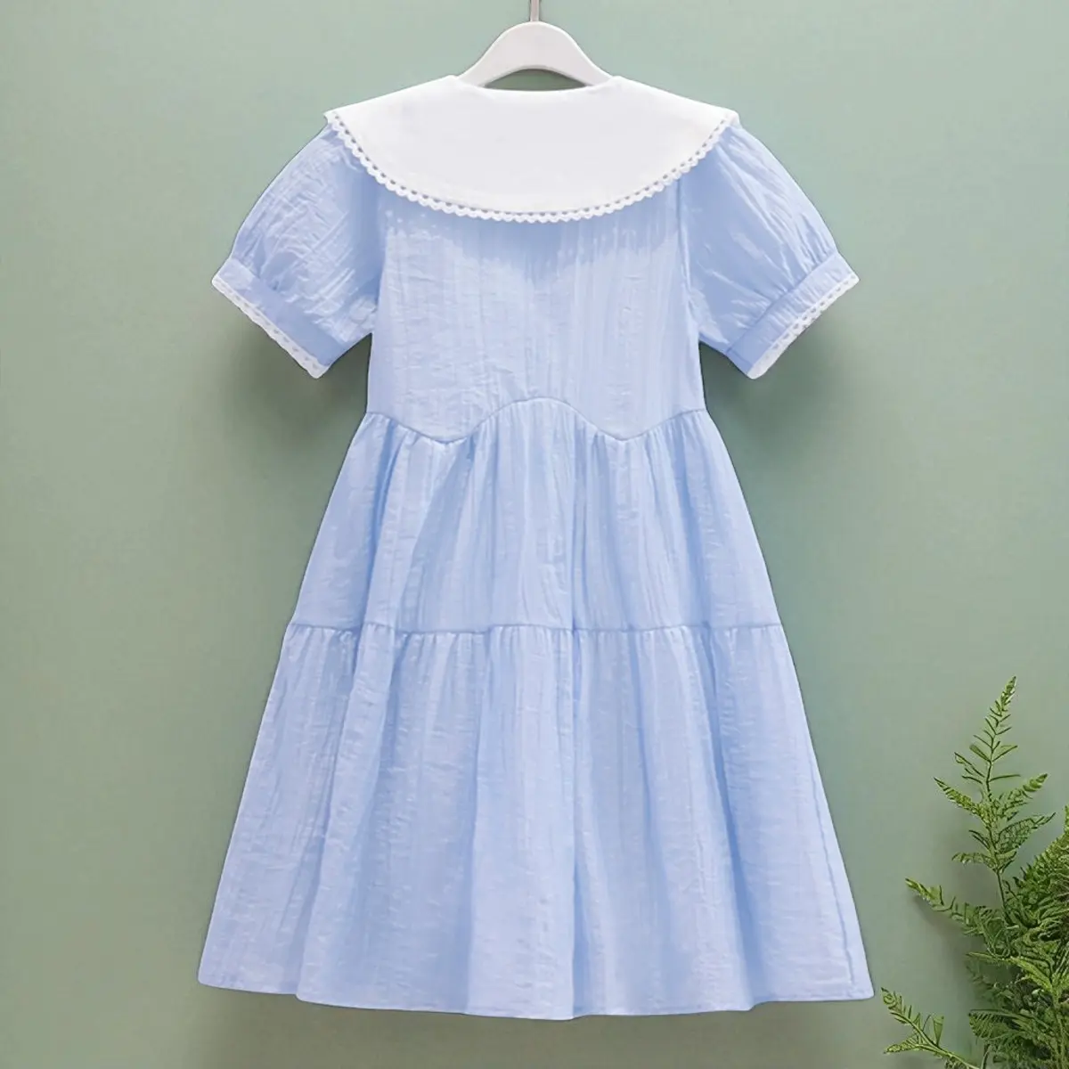 Toddlers Dresses For Girls Children's Dress Summer Cotton Kids School Costumes Short Sleeve Baby Vestidos 4 5 6 8 9 10 12 Years