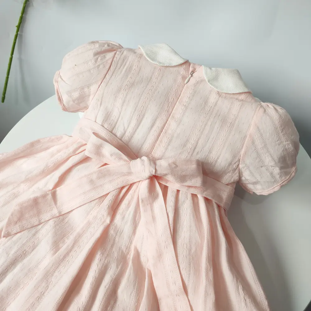 Baby Girls Vestidos Toddler Smocking Dresses For Girl Handmade Smocked Dress Summer Boutique Children Cotton  Clothes