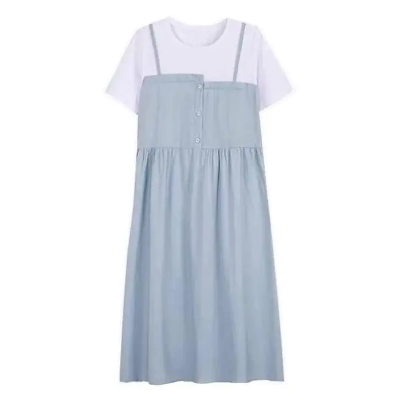 Maternity Dress New Pregnant Women's Fashion Summer Outwear Loose Pregnant Women's Dress Pregnancy Dress Maternity Clothes