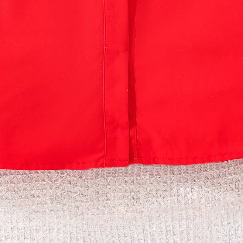 Red Dress For Preteen Girls Chic 2025 Summer New Openwork Waist Elegant Style Girls Dress Sweet Style Ootd Dating Festival Dress