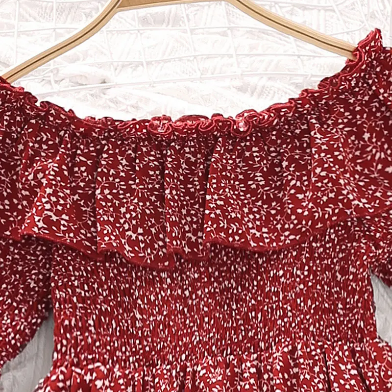 Summer 8-12 Girls' DressSweetly Ladylike Off-the-Shoulder Floral Print Maxi DressSweetly Fresh Princess Party