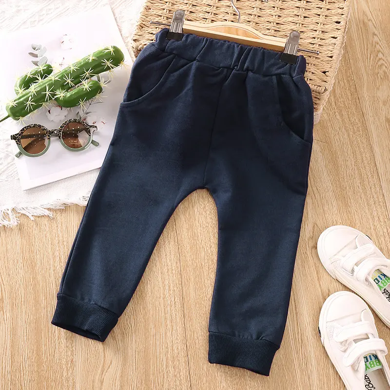 Baby Boys' Spring And Fall Harran Pants Laid-Back Feel Sky Streetwear Everyday Comfortable Fit Baby Clothes for Boys