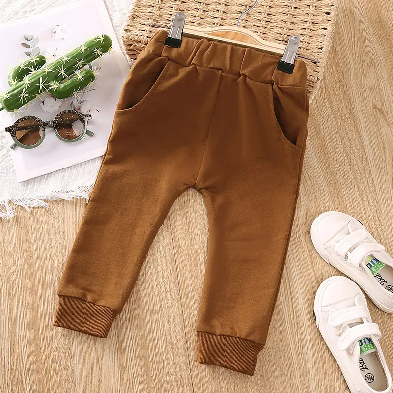 Baby Boys' Spring And Fall Harran Pants Laid-Back Feel Sky Streetwear Everyday Comfortable Fit Baby Clothes for Boys
