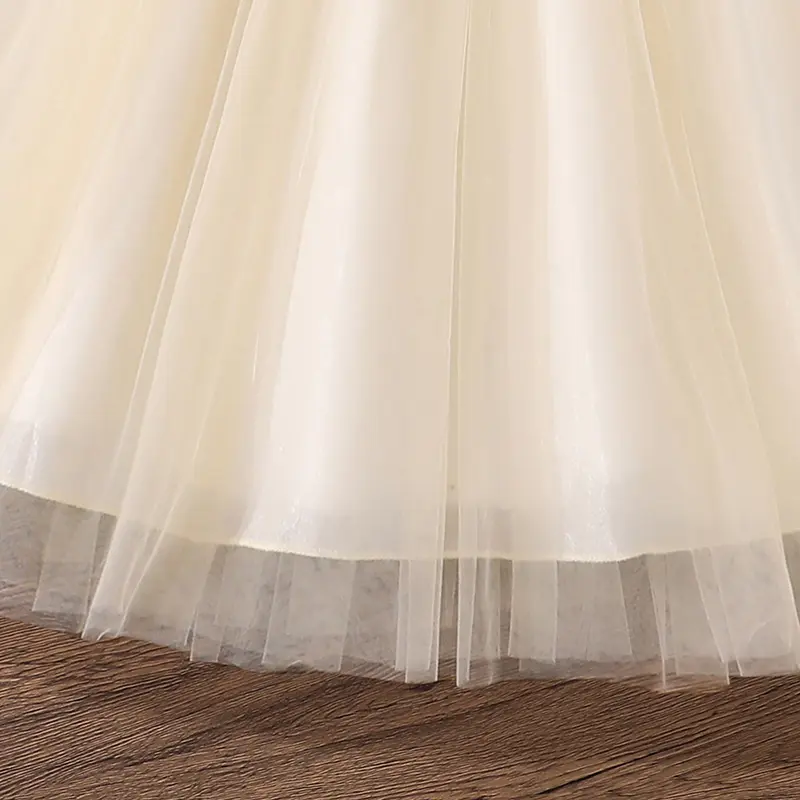 Baby Girl Princess Tulle Dress Striped Black & White Patchwork Knitted Sleeveless Summer Sundress Trendy Korean Style Dress