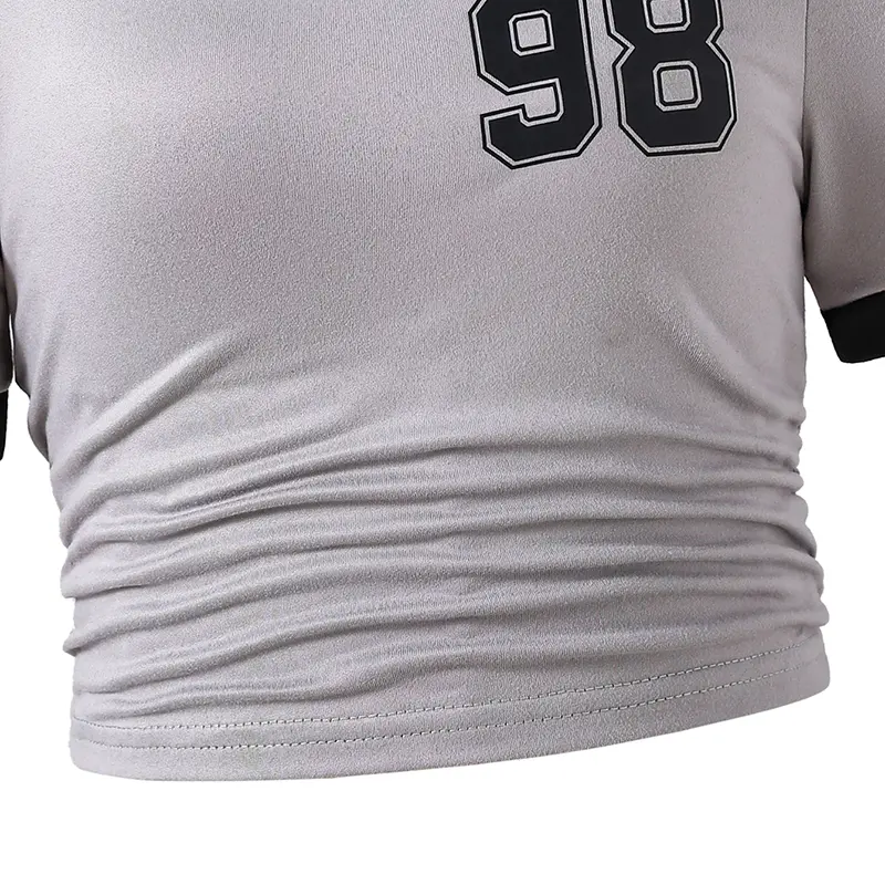 Pants Sets For Preteen Girls Grey Letters T-shirt & Cargo Pants 2PCS Trendy Children Outfit Summer Sets Girls Clothes Sets OOTD