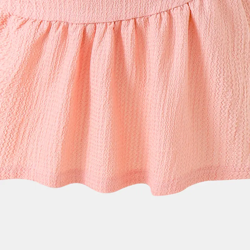 Princess Dress For Young Girls Solid Color Pink V-neck Ruffled Knitted Straight Dress Birthday Party Dating Wedding Formal Gown