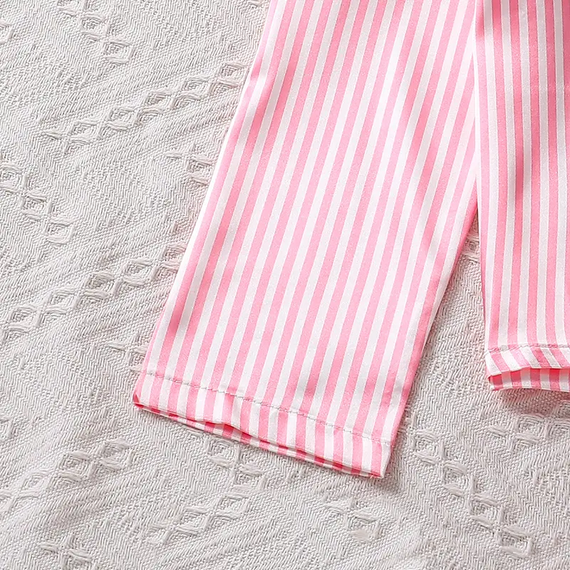 2025 Autumn New Girls Family Matching Clothes 8-12 Years Pink Vacation Party Suit Or Korean Style Sets Daily Casual Clothing