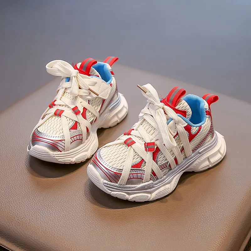 Children's Basketball Shoes Mesh Breathable Kids Sneakers for Girls Spring Autumn Boys Fashion Chunky Sneakers School Versatile