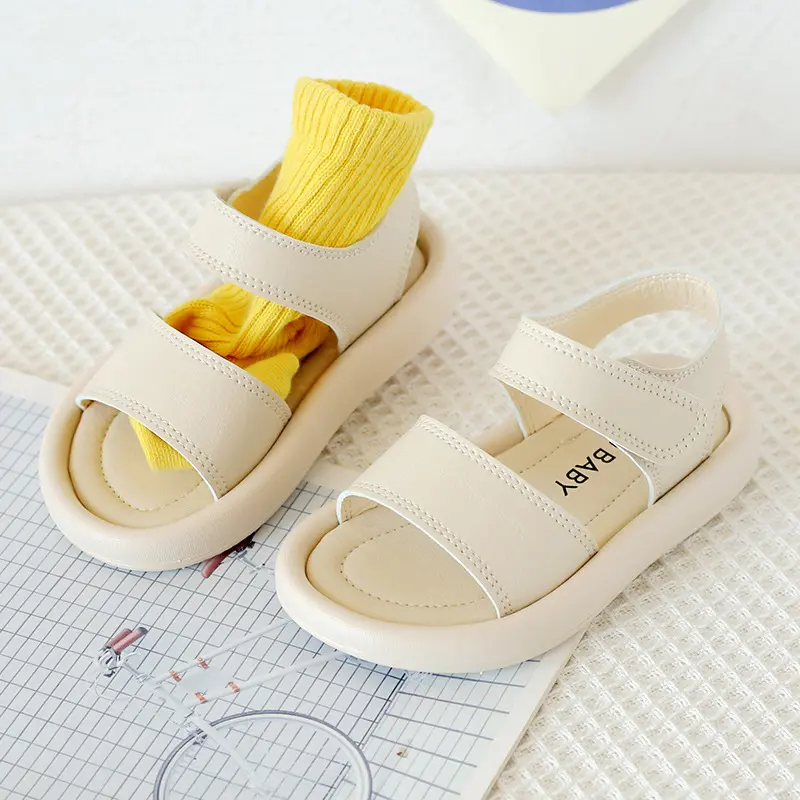 Children's Sandals for Boys Girls Unisex Toddlers Little Kids Beach Sandals 2023 Summer Shoes Simple Style Classic Soft 21-30