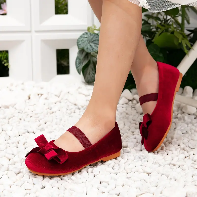 Children's Moccasins Solid Color Bowknot New Girl Leather Shoes Fashion Ballet Versatile Kids Causal Princess Wedding Flat Shoes
