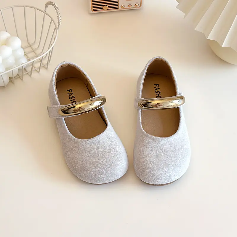 Spring Autumn Children's Shoe for Girl Trend Versatile Princess Moccasins Fashion Simple Solid Color Kids Causal Leather Shoes