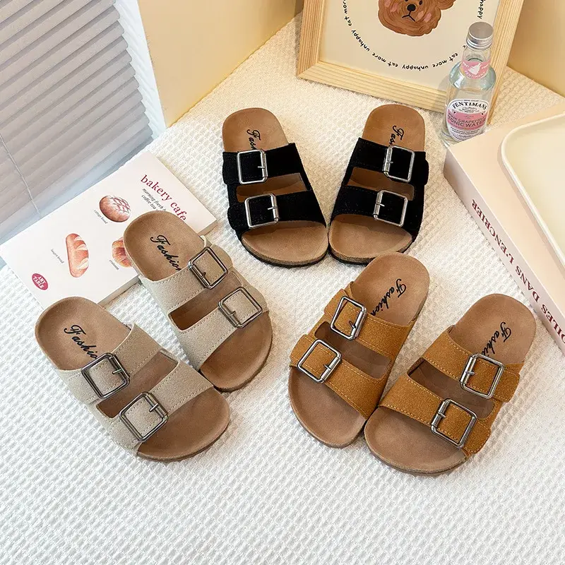 2025 Children Sandals for Girls Boys Summer New Fashion Korean Style Soft Sole Anti-slippery Versatile Chic Open-toe Beach Shoes