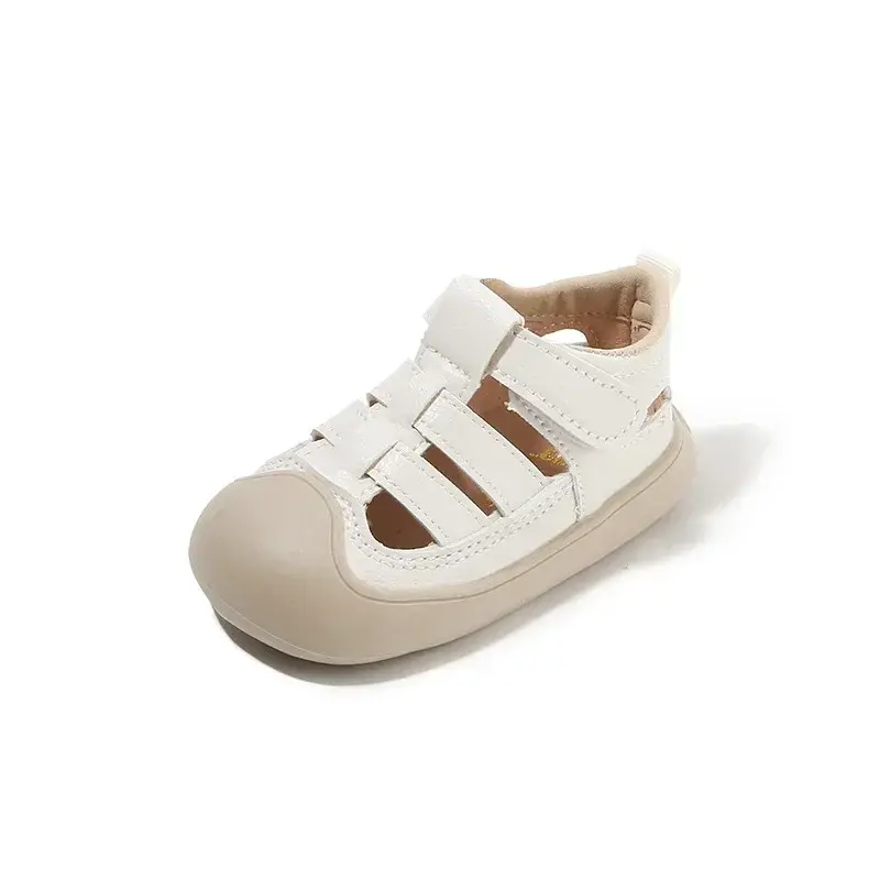 Kids Beach Shoes Toes Capped Anti-kicked 2025 Summer New Boys Girls Sandals Non-slip Soft Children Walking Shoes Hollowed-out