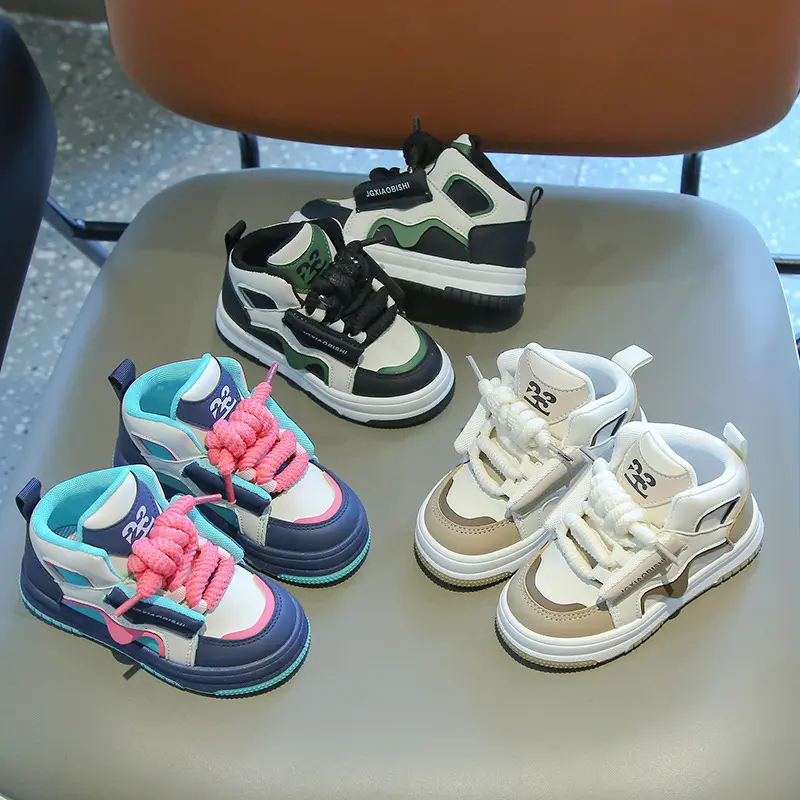 Children's Causal Shoes Fashion Non-slip Kids School Tennis Shoes Spring Autumn Versatile Boys Girls Running Sports Shoes Soft