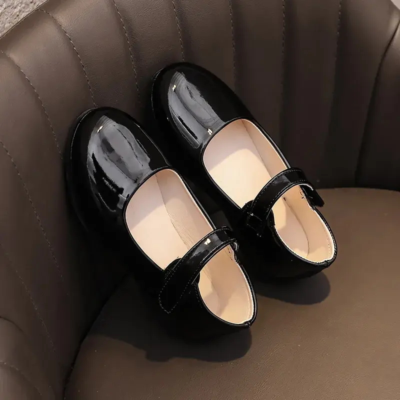 2024 Children Leather Shoes for Girls Autumn New Fashion Soft Comfortable Princess Casual Versatile Performance Dress Shoes