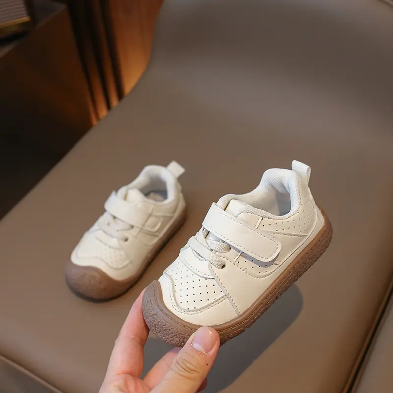 New Girls Sport Shoes Non-slip Hook & Loop Kids Fashion Casual Boys Casual Shoes Versatile Soft Hook & Loop Children Sneakers