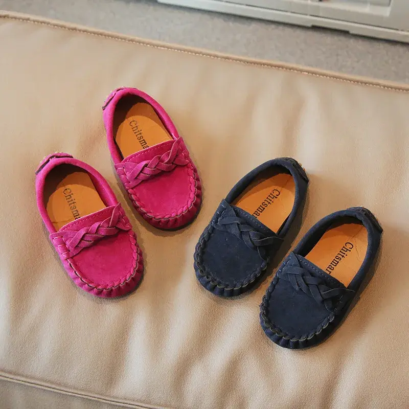 Kids Flats Loafers 2024 Spring New Casual Children Moccasin Shoes Korean Version Baby Girls and Boys Soft Kids Fashion Slip-on