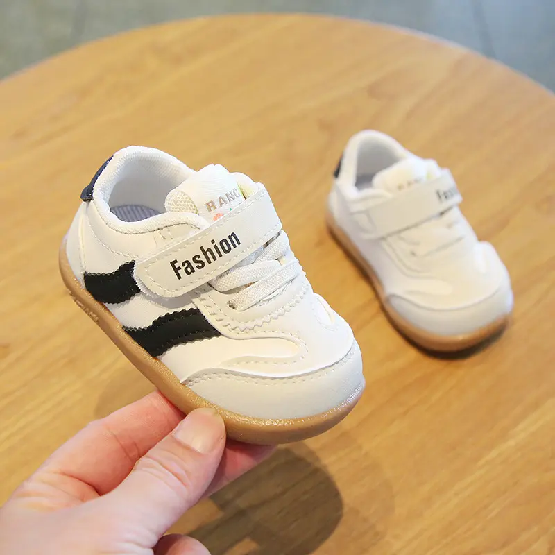 Kids Sneakers for Girls 2025 New Spring Toddler Boy Shoes Non-slip Versatile Children's Causal Walking Shoes Black Soft Bottom