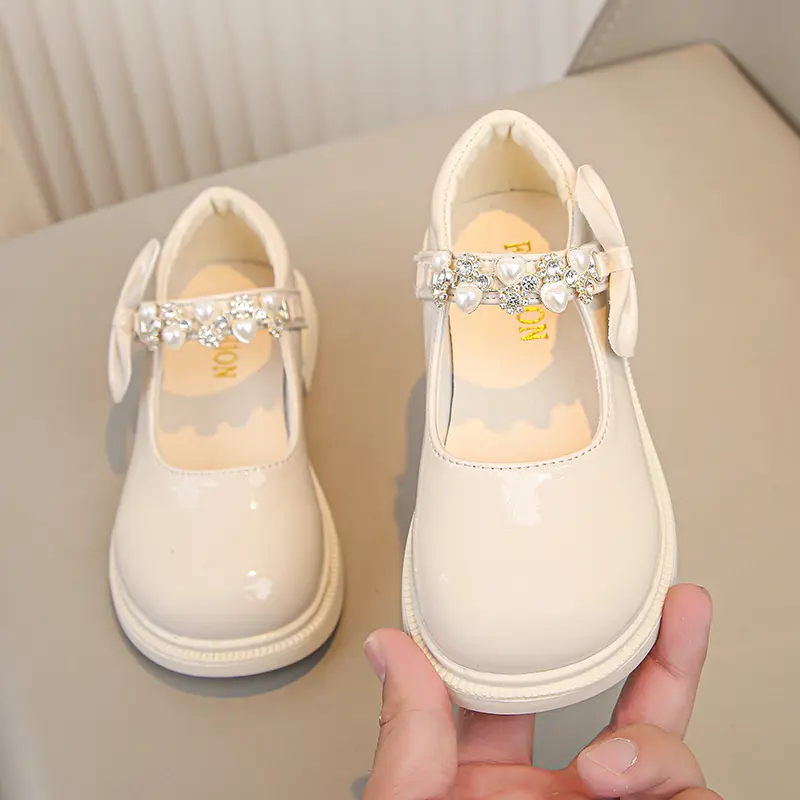 Girls Lolita Princess Dress Shoes 2025 New Children's Leather Shoes Spring Autumn Elegant Kids Causal Fashion Mary Jane Shoes
