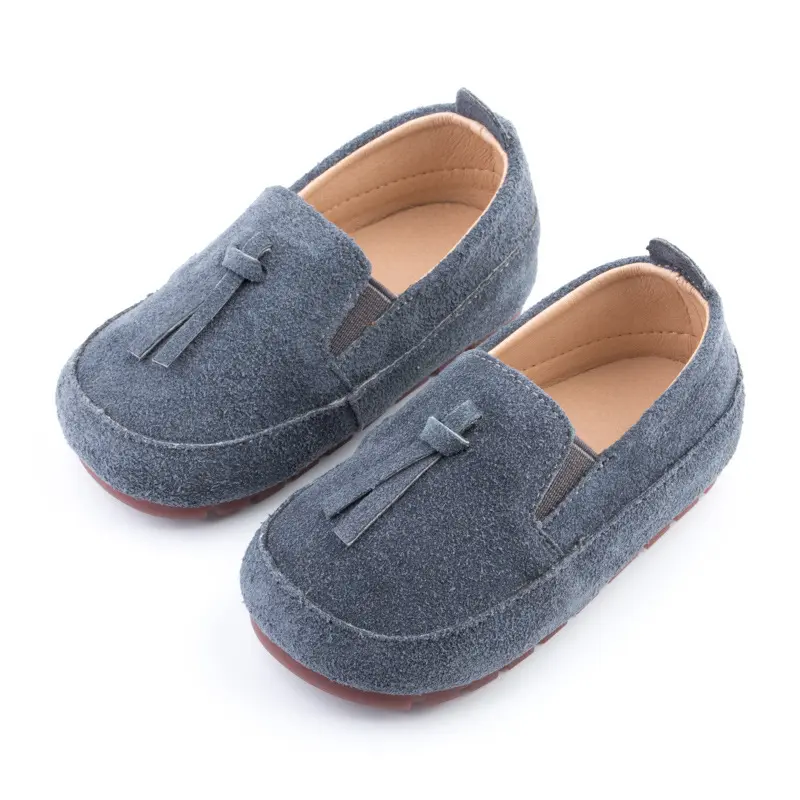 Children Casual Shoes Toddlers Boys Leather Shoes Slip-on Loafers Genuine Leather Kids Flats Moccasins Soft Boys Shoes British