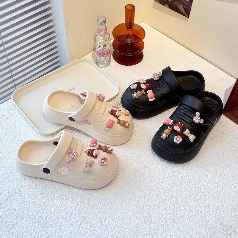 2025 Children Casual Slipeprs for Girls Summer New Fashion Korean Style Soft Sole Anti-slippery Versatile Chic Sweet Beach Shoes