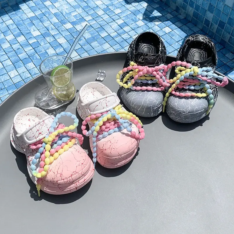 2025 Children Casual Slippers for Girls Summer New Fashion Korean Style Soft Bottom Anti-slippery Versatile Trend Beach Shoes