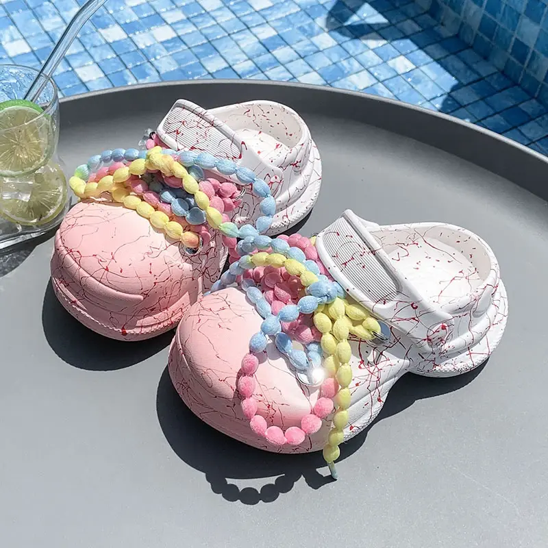 2025 Children Casual Slippers for Girls Summer New Fashion Korean Style Soft Bottom Anti-slippery Versatile Trend Beach Shoes