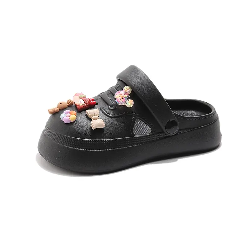 2025 Children Casual Slipeprs for Girls Summer New Fashion Korean Style Soft Sole Anti-slippery Versatile Chic Sweet Beach Shoes