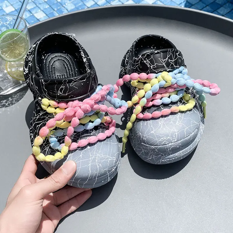 2025 Children Casual Slippers for Girls Summer New Fashion Korean Style Soft Bottom Anti-slippery Versatile Trend Beach Shoes