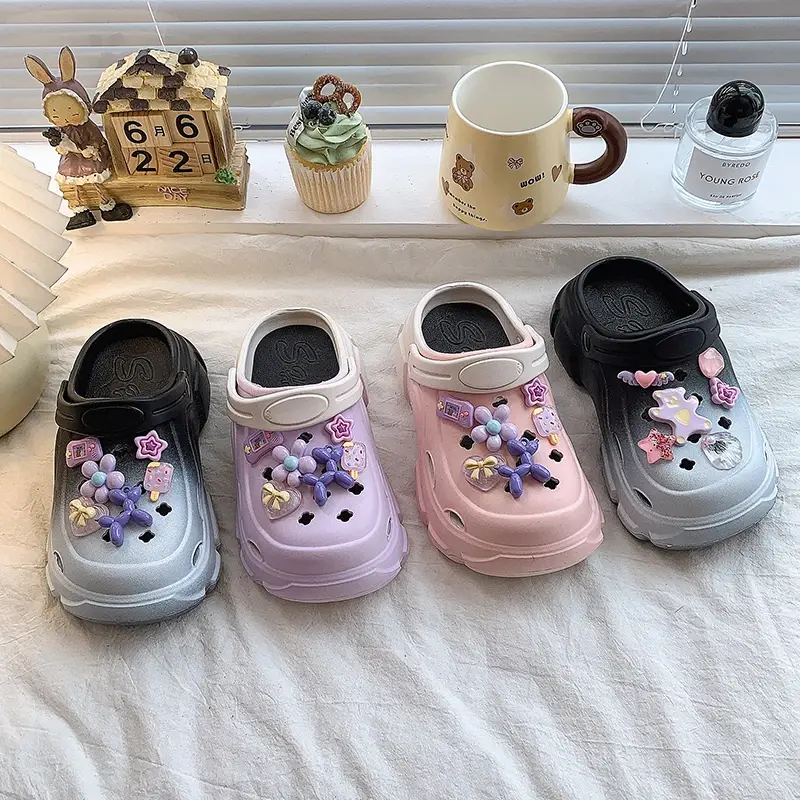 2025 Children Casual Slippers for Girls Summer New Fashion Korean Style Soft Bottom Anti-slippery Versatile Sweet Beach Shoes