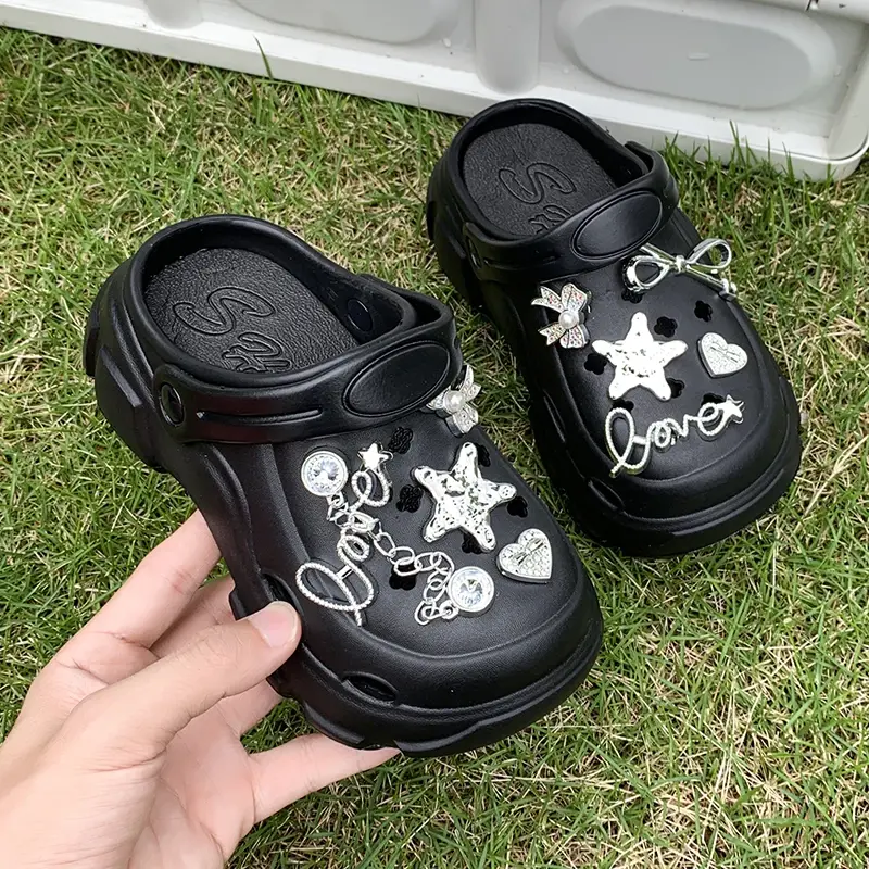 2025 Children Casual Slippers for Girls Summer New Fashion Korean Style Soft Bottom Anti-slippery Versatile Princess Beach Shoes