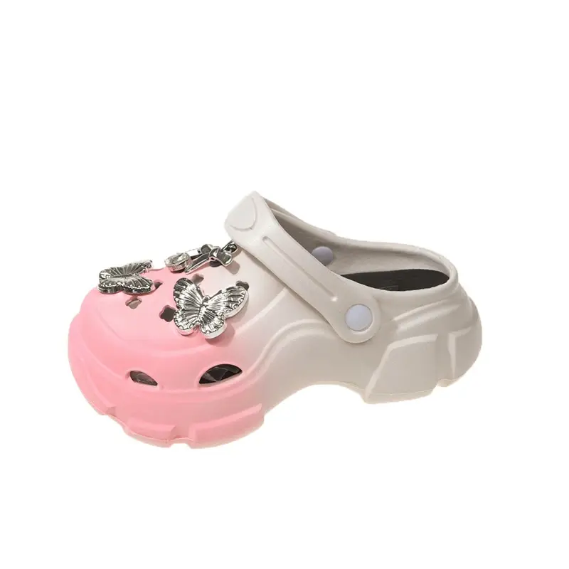 2025 Children Slippers for Girls Summer New Fashion Korean Style Soft Bottom Non-slip Versatile Princess Cut-outs Beach Shoes