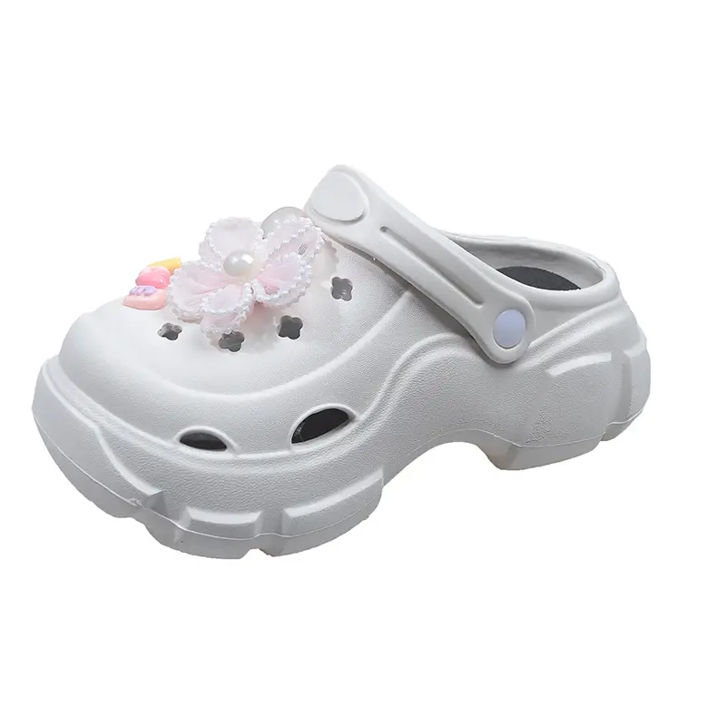 2025 Children Casual Slippers for Girls Summer New Fashion Korean Style Soft Bottom Non-slip Versatile Chic Flowers Beach Shoes