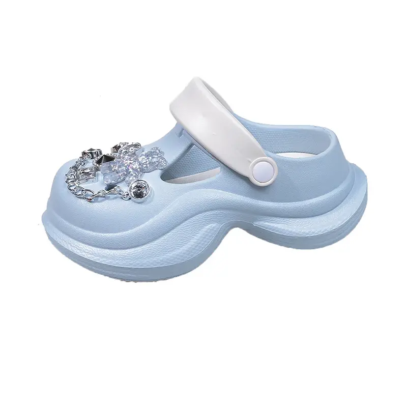 2025 Children Fashion Slippers for Girls Summer New Fashion Korean Style Soft Bottom Anti-slippery Versatile Cut-outs Beach Shoe