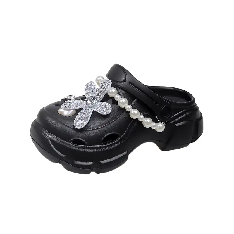 2025 Children Casual Slippers for Girls Summer New Fashion Korean Style Soft Bottom Anti-slippery Versatile Cut-outs Beach Shoes