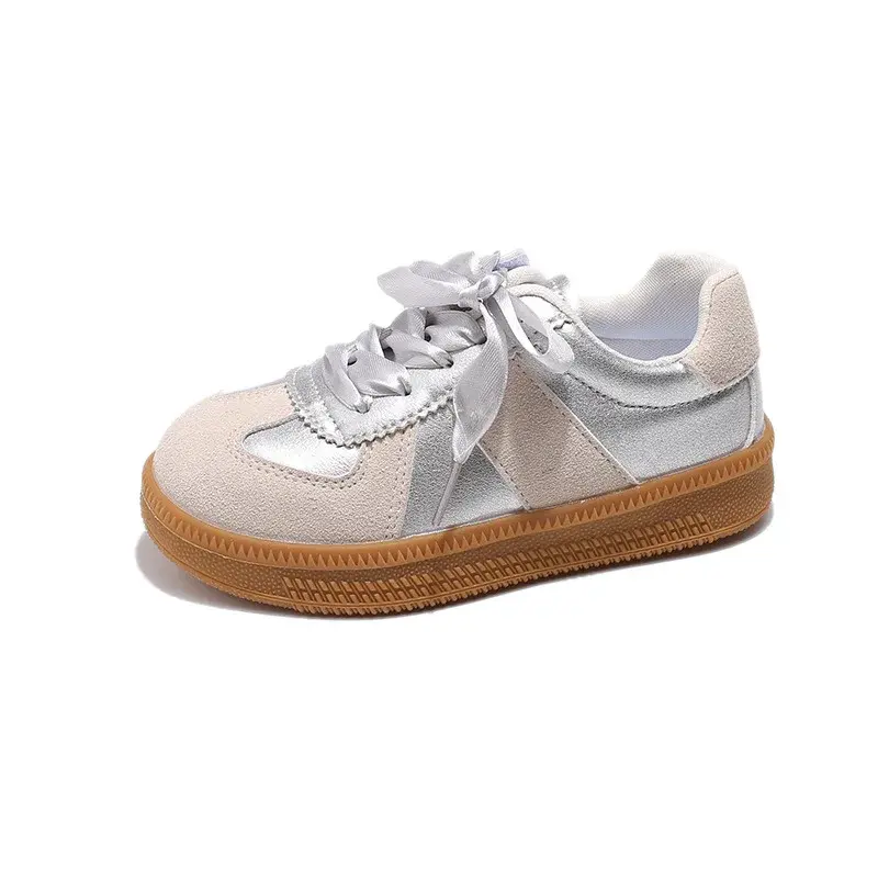 Children Tennis Shoes Girls School Causal Shoes New Fashion Patchwork Kid Running Sneakers for Boys Versatile Non-slip Hook Loop