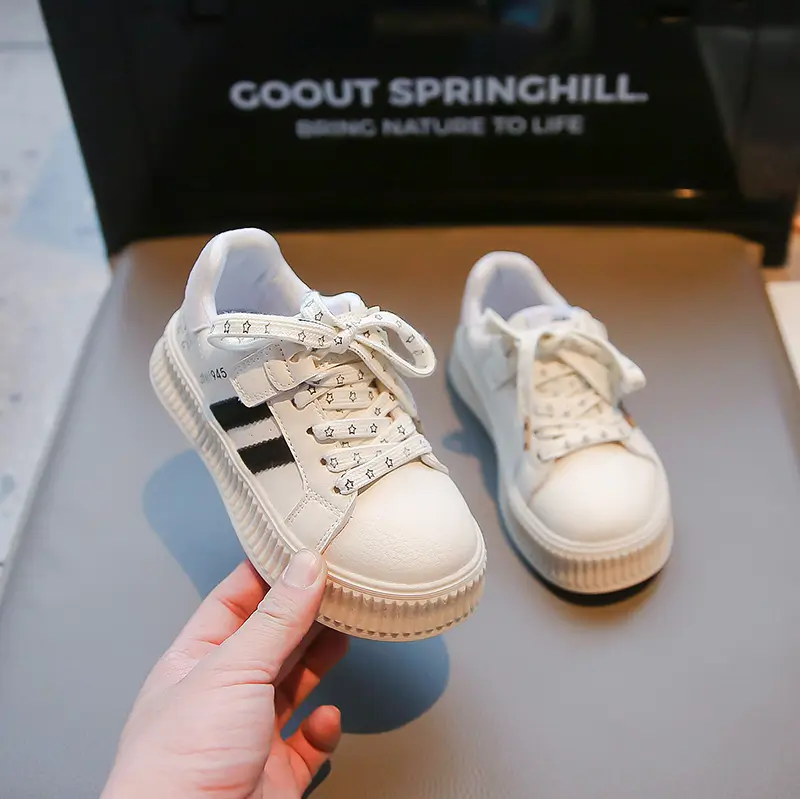 2025 Spring New Children Casual Sneakers for Girl Fashion Korean Style Soft Sole Anti-slippery Versatile Chic School Simple Shoe