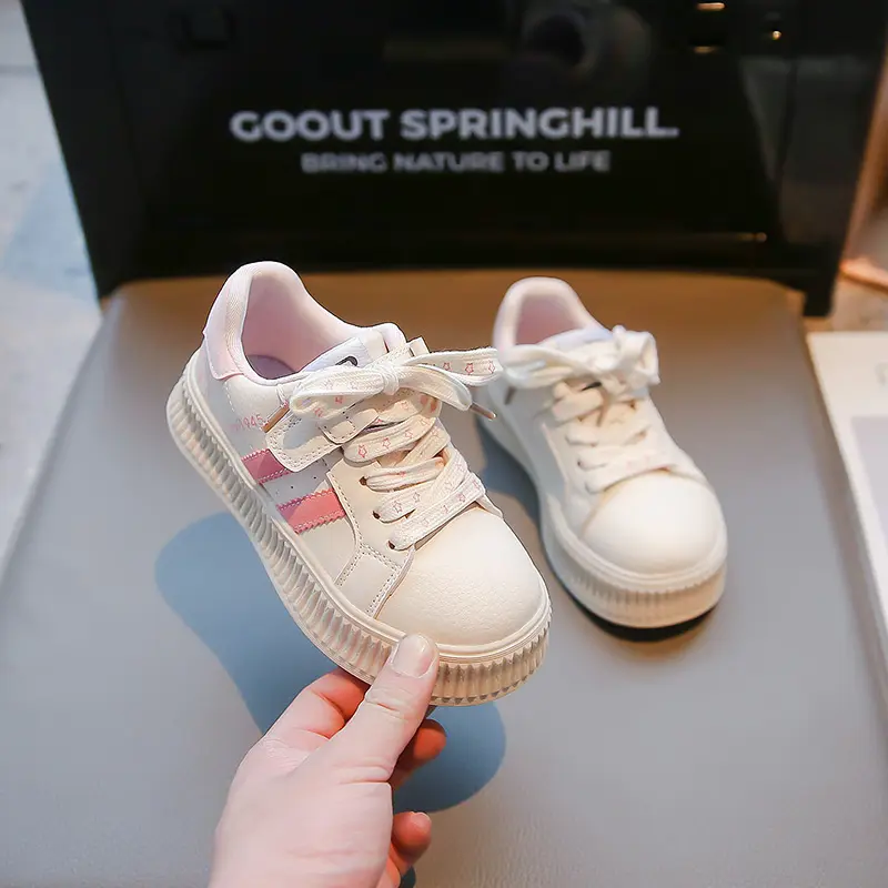 2025 Spring New Children Casual Sneakers for Girl Fashion Korean Style Soft Sole Anti-slippery Versatile Chic School Simple Shoe