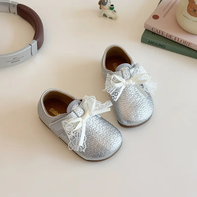 2025 Children Casual Leather Shoes for Girls Autumn New Fashion Korean Style Soft Bottom Anti-slippery Versatile Princess Shoes