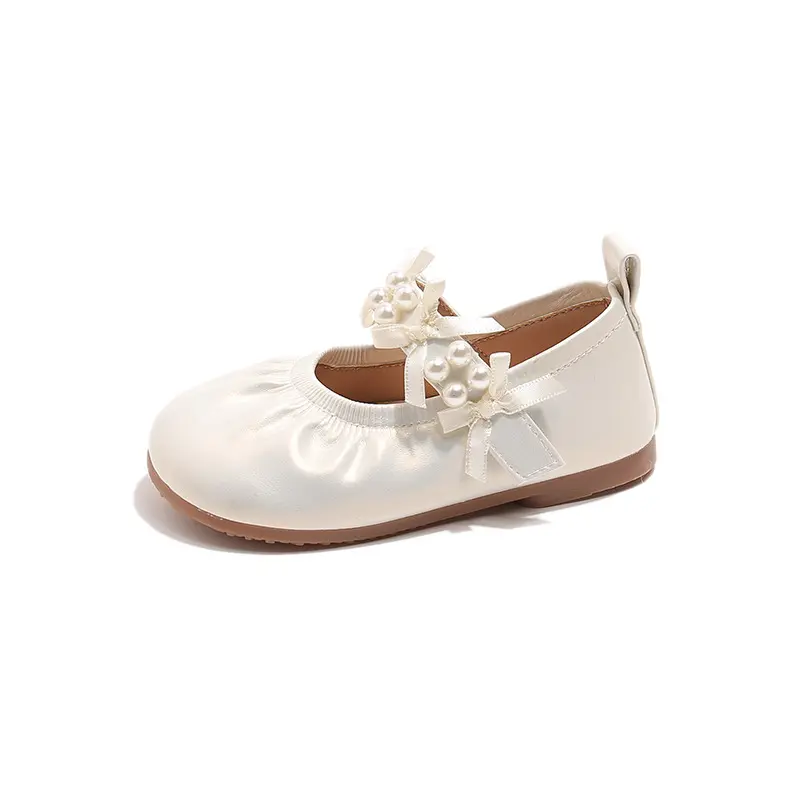 2025 Children Leather Shoes for Girls Autumn New Fashion Korean Style Soft Bottom Anti-slippery Versatile Princess Wedding Shoes