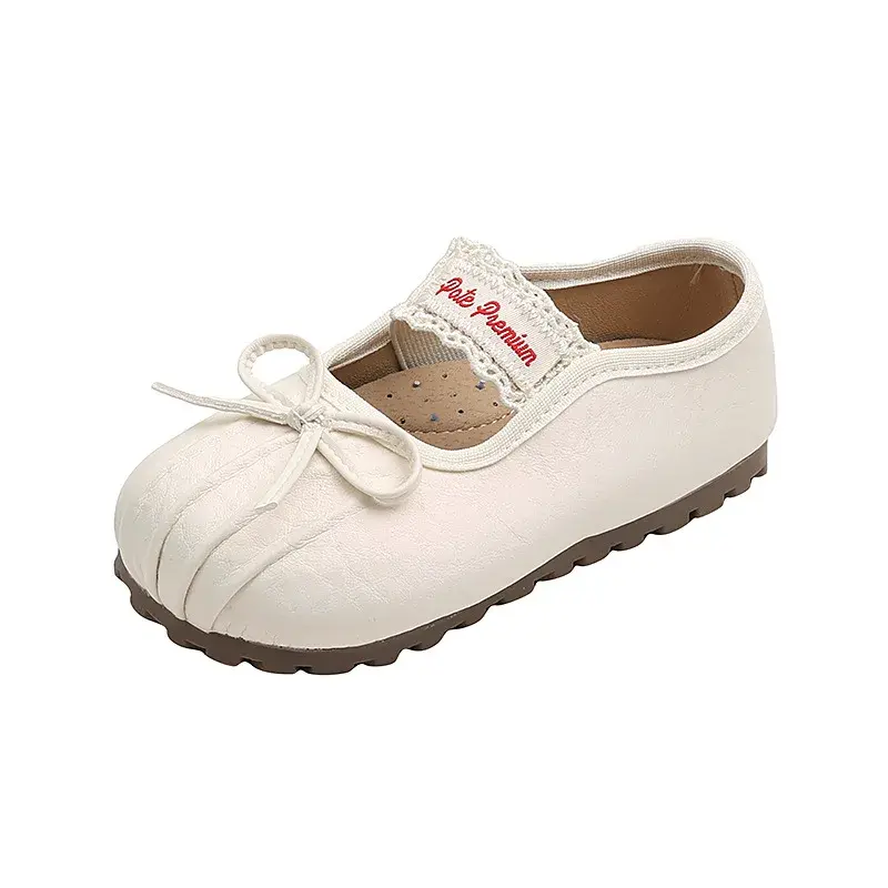 2025 Children Leather Shoes for Girls Autumn New Fashion Korean Style Soft Bottom Anti-slippery Versatile Chic Princess Shoes