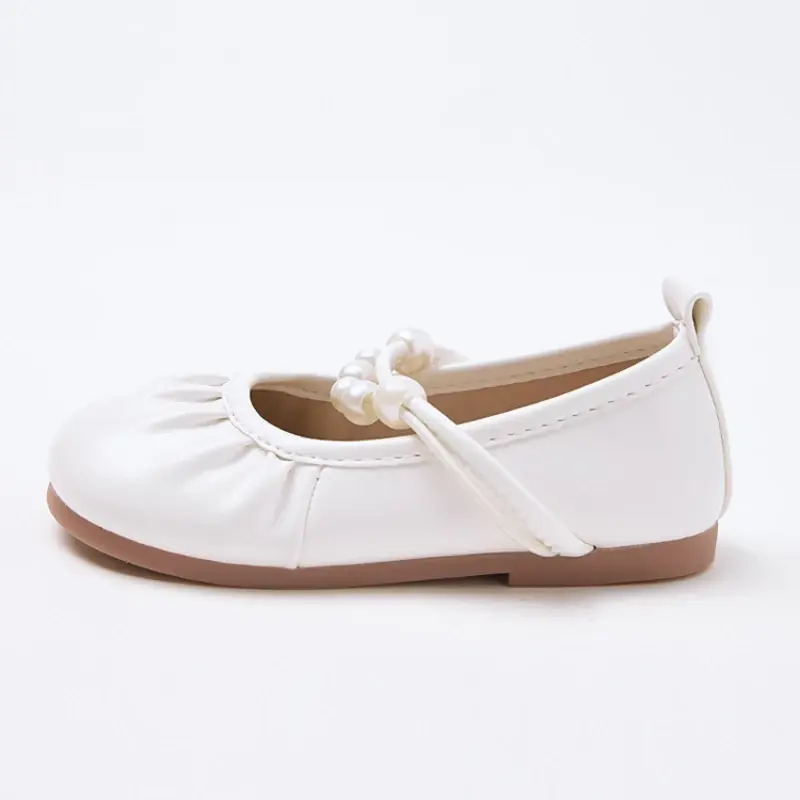 2024 Children Leather Shoes for Girls Autumn New Fashion Korean Style Soft Bottom Princess Versatile Anti-slippery Party Flats