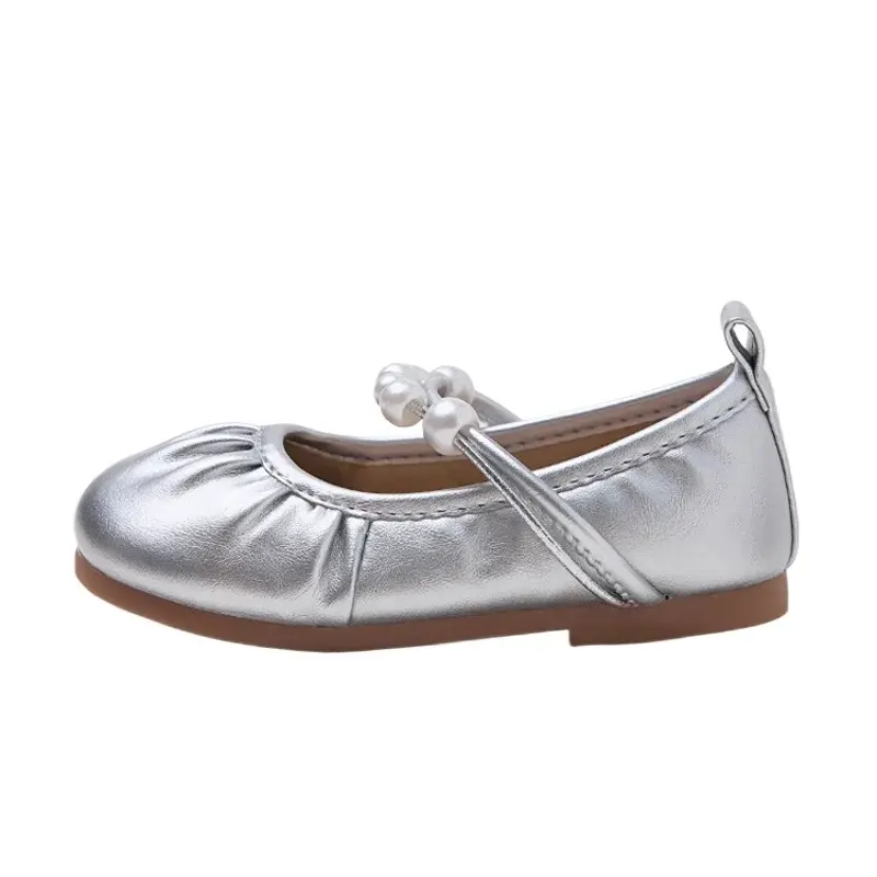 2024 Children Leather Shoes for Girls Autumn New Fashion Korean Style Soft Bottom Princess Versatile Anti-slippery Party Flats
