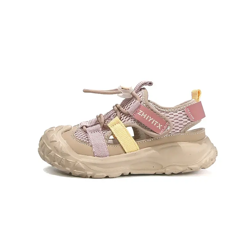 2025 Children Casual Shoes for Girl Summer New Fashion Korean Style Soft Bottom Anti-slippery Versatile Chic Cool Sports Sandals