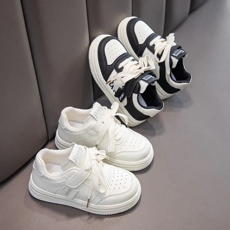 2025 Children Casual Shoe for Girls Boys Spring New Fashion Korean Style Soft Anti-slippery Versatile Student Little White Shoes