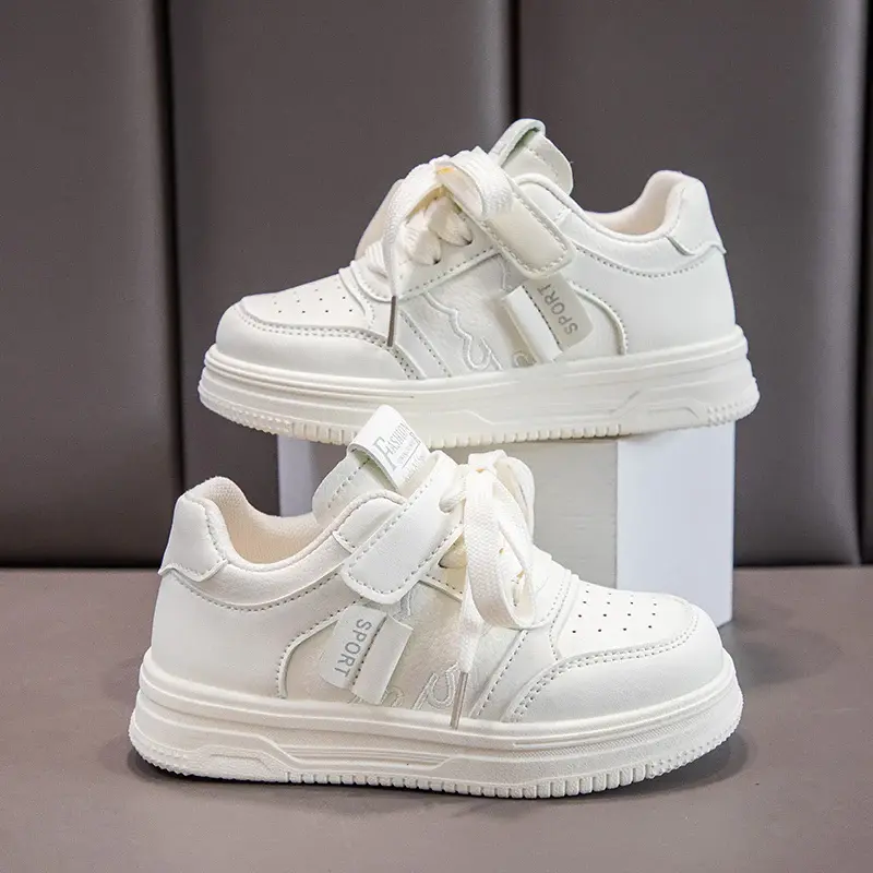 2025 Children Casual Shoe for Girls Boys Spring New Fashion Korean Style Soft Anti-slippery Versatile Student Little White Shoes