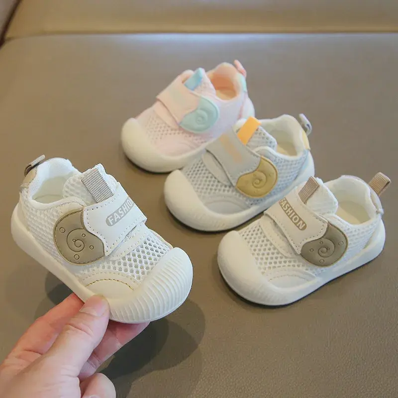 Baby Sports Shoes Soft Sole Cute Boys Girls Casual Shoes Mesh Breathable 2025 New Toddler Walking Shoes First Walkers Non-slip